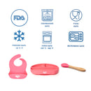 Silicone Baby Feeding Set (3 Pieces)